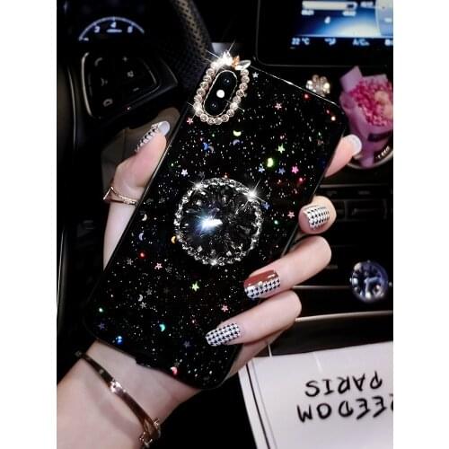 Kickstand Holder Phone Cases For Samsung S20 Ultra S10 S9 S8 Plus S10E Glitter Diamond Case Fashion Coque For Samsung S20
