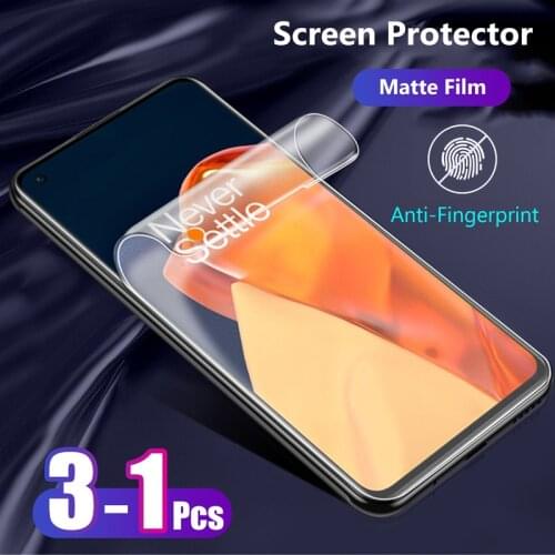 For OnePlus 9 Pro 9R OnePlus9 Pro 1+9 5G Full Cover Matte Real Soft Hydrogel Film No Fingerprint Frosted Game Screen Protector