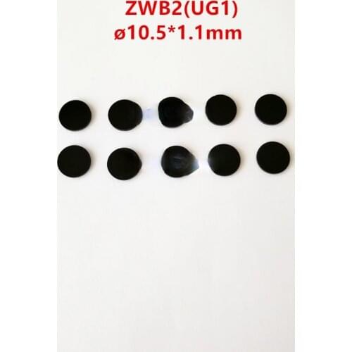 10.5 * 1.1mm 365 Nm UV Black Light Lens Filter for Zwb2 Ug1 Filters Out Visible Stray Light