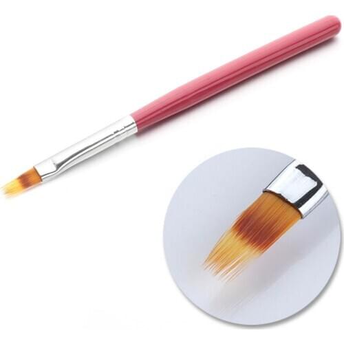 UV Gel Gradient Painting Pen Drawing Brush Plastic Handle Manicure Nail Art Tool Salon Manicure Brush Tool