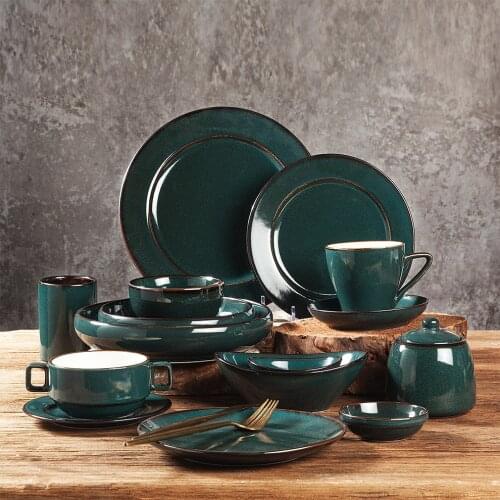 LingAo Nordic style, round plate, saucer, cup, suit