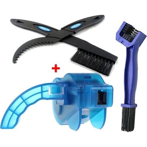 Bicycle Chain Cleaner Scrubber Brushes Mountain Bike Wash Tool Set Cycling Cleaning Kit Bicycle Repair Tools Bicycle Accessories