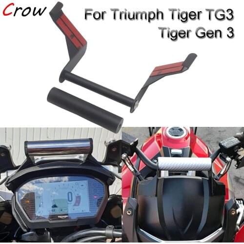 NEW For Triumph Tiger Gen 3 BLACK Motorcycle Accessories GPS Phone Mount Bracket Stand Holder TG3