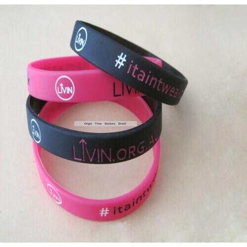 Custom personalise design caved written silicone bracelet cheap promotion gifts For Exhibition Meeting Conference