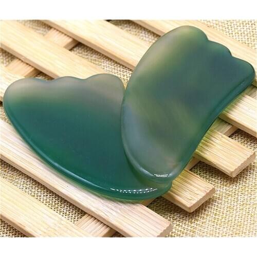 Quartz Jade Guasha Board Natural Stone Scraper Gua Sha Massage Tools Acupuncture SPA Therapy Face Neck Body Care Face Lift Tool