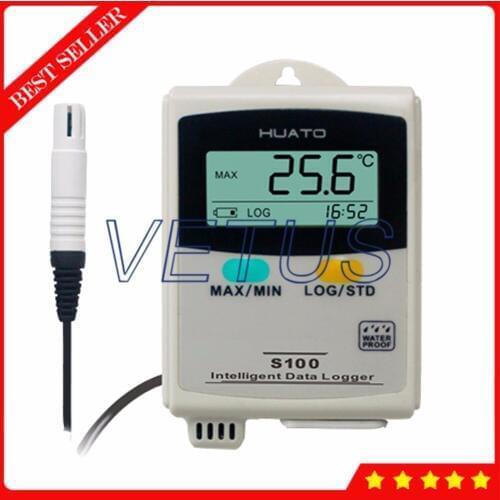 S100-EX+ External Sensor LCD display Temperature Humidity Data Logger