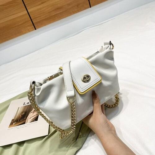 Crossbody Bag Women Shoulder Bag Female Handbag Purse Designer Soft Cloud Women Bag Chain Fashion 2021 New PU Leather Zipper