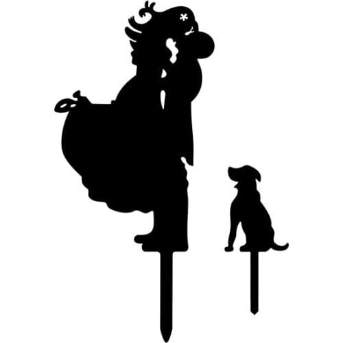 Wedding Decorations Acrylic Cake Cute Dog Cake Topper