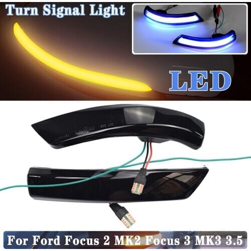 For Ford Focus 2 MK2 Focus 3 MK3 3.5 For Mondeo MK4 LED Dynamic Turn Signal Light Flasher Flowing Water Blinker Flashing Light