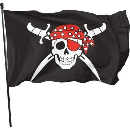 Jolly Roger Flag Funny Flag 3x5T Holiday Banner Garden Yard House Flags Indoor Outdoor Party Home Decor Vivid Color