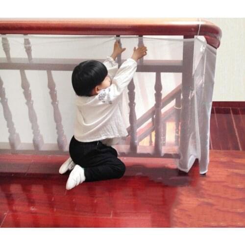 Children Protective Net Baby Balcony Stairs Safety Rail Thickened Protection Net For Pet Stair Fall Protection White Safety Net