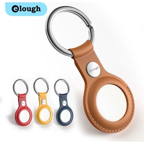 For Apple Airtag Leather PU Protective Sleeve For Apple Locator Tracker Anti-lost Device Keychain Protective Airtags Case Hot