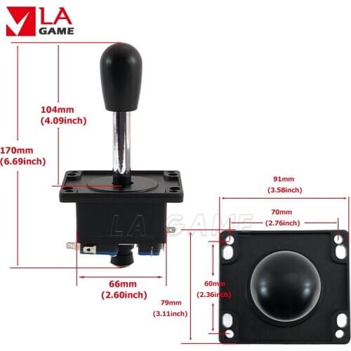 1 pcs classic arcade joystick 4/8 way spanish style kit arcade joystick pandora arcade mando arcade for arcade game part