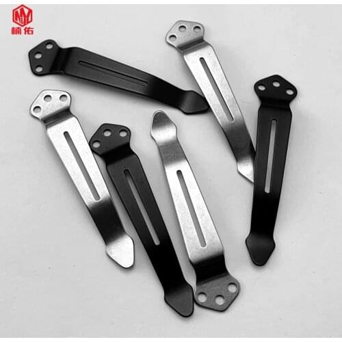 1PC Titanium Alloy Butterfly Folding Knife Back Clip DIY Accessories Pocket Clip Knife Clip