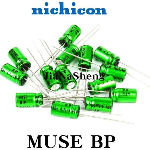 10PCS 50V4.7UF 6.3X11 MUSE BP ES Green AUDIO CAPACITORS 4.7UF 50V NICHICON Electrolytic capacitor