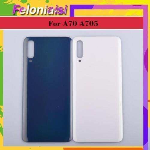 10Pcs/lot For Samsung Galaxy A70 A705 SM-A705F SM-A7050 Housing Battery Door Rear Back Glass Cover Case Chassis Shell A70 2019