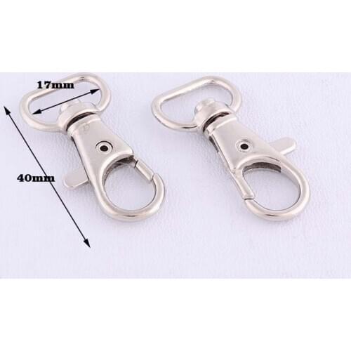 20PCS 40*17mm dog hook snap hook buckle key ring For Backpack webbing