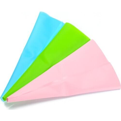 3pcs Baking Decorating Tool 12 Inch EVA Bag of Cookies Cream Cake Pastry Bags Blue Powder Green Three Colors Silica Gel Bags