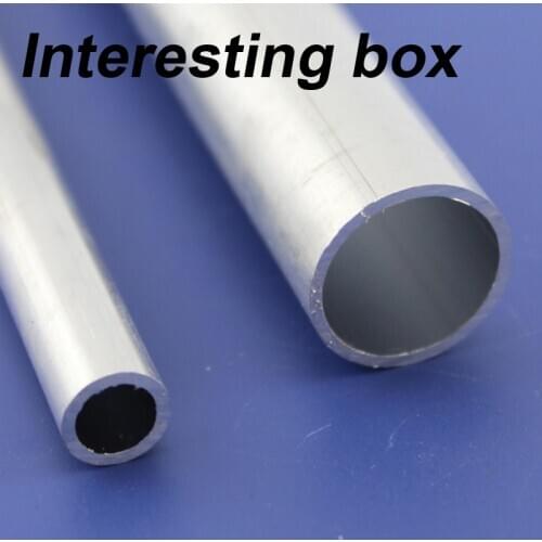 6063 round aluminum tube DIY model assembly material round aluminum alloy tube hollow tube 1 meter diy metal rod