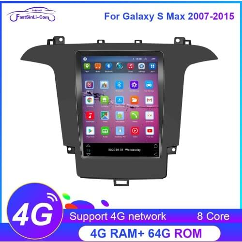 Tesla Style Android For Ford Galaxy S Max S-MAX 2007-2015 Car Radio GPS Navigation Multimedia Player Auto Stereo
