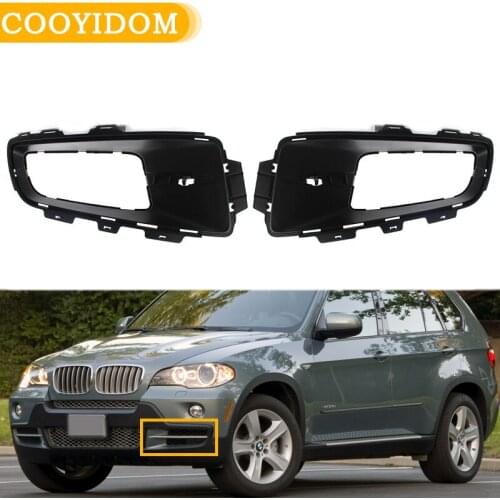 Car Front Bumper Fog Light Grill Fog Light Open Vent Grille Intake Cover 51117172450 51117172449 For BMW X5 E70 2006 2007-2010