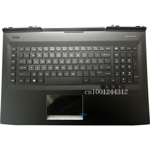 White keycap New For HP OMEN 17-AN 17T-AN Palmrest Upper Case Keyboard Bezel Cover US NON Optical drive Versions L14993-001