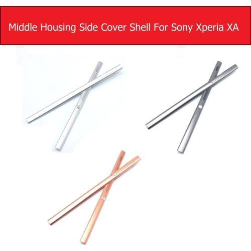 Side Housing Cover For Sony Xperia XA F3111 Left/Right Frame Chassis Housing Plate+Side Buttons+SIM Block Cover 3 Color
