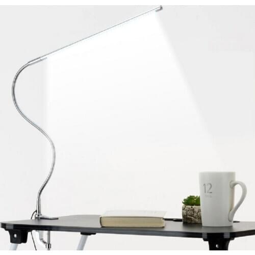 Long Arm LED Desk Lamp USB Flexible Gooseneck Eye Lamp Work Reading Lamp Portable Office Light Home Table Lamp