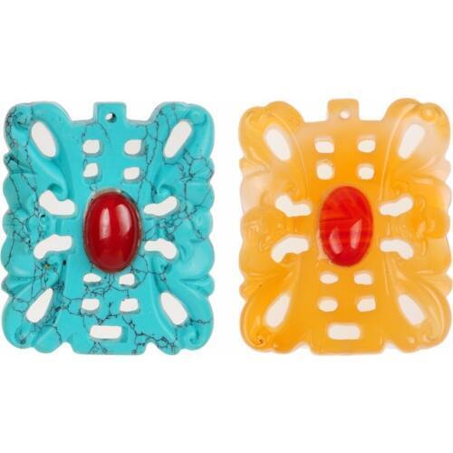 Druzy New Unique Design Hollow Green Crystal Carnelian Tone Beads Pendant Feng Shui Charms to Attract Wealth and Health