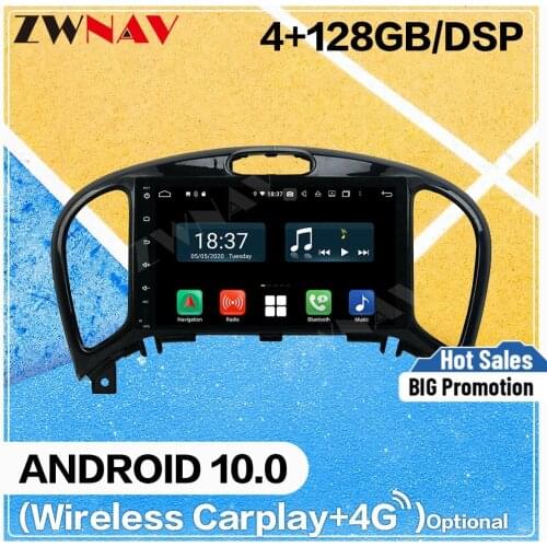 128G Carplay Android 10 DVD Player for Nissan Juke 2004-2010 2011 2012 2013 2014 2015 2016 GPS Auto Audio Radio Stereo Head unit