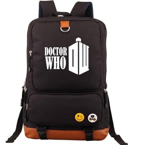 New Letter Doctor Who Game Boy Girl Children School bag Women Bagpack Teenagers Schoolbags Canvas Men Student Backpack