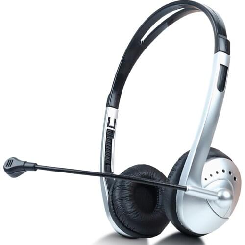 Communication Headset Noise Cancelling Hearing Protection Clear Call Light & Convenient Adjustable Ear Plate 3.5MM Connector