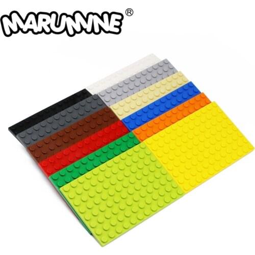 MARUMINE 8x12 Dots MOC Plate Building Block Baseplate Creator Classic MOC Base Classic Bricks Construction Educational Toys