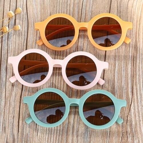 Fashion Kid Sunglasses Round Frame Boys Girls Sun Glasses Children Baby Eyeglasses UV400 Shades Oculos Gafas De Sol Accessories