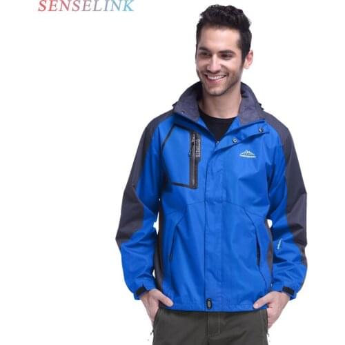 Men Autumn 2021 Thin Tactical Windproof Waterproof Jacket Coat Men Brand Casual Spring Outwear Windproof Hat Zipper Jacket Men