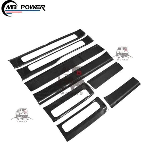 2020 G class w464 G350 G500 G63 carbon finber door sills for W464 G500 G63 dry Carbon fiber threshold strip