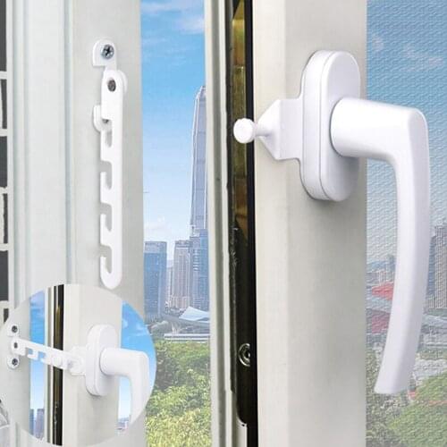 New Window Limiter Latch Position Stopper Casement Wind Brace Home Security Door And Windows Sash Lock Child Safety Protection