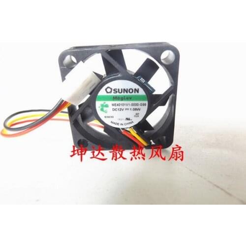 Original for SUNON ME40101V1-0000-G99 DC 12V 1.08W 4010 40*40*10MM 4CM 3-wire Recorder Cooling Fan