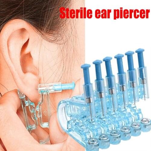 1/3/5PCS Ear Piercing Gun Kit Disposable Disinfect Safety Earring Piercer Machine Studs Nose CLip Body Jewelry Sterile Piercing