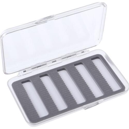 Clear Slim Fly Fishing Box Slit / Easy Grip Foam Components Fly Box