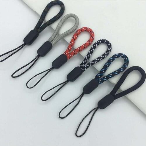 1Pc Colorful Weave Short Mobile Phone Straps Universal Anti-lost Wear-resistant Smartphone Lanyard Mobile Phone Accessories