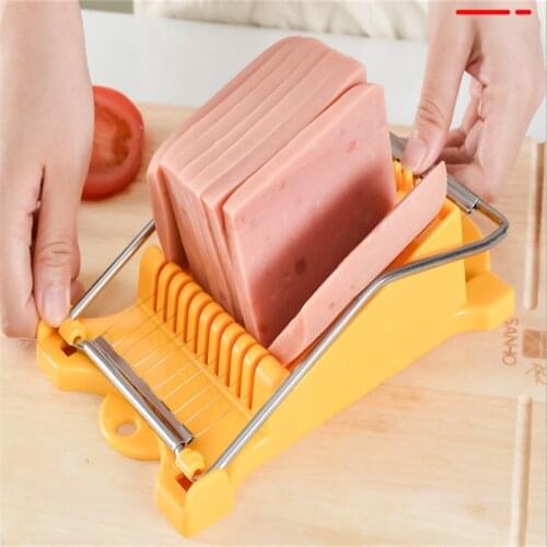 Luncheon Meat Slicer 304 Strengthened Stainless Steel Welcome Egg Cutting Tool Soft Cheese Slicer Ham Slicer Kitchen Utensils