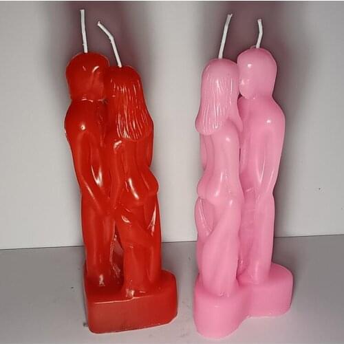 Face to Face Lovers Couple Candle - Love Ritual Candles, 20cm Height, Decorative Candle Ornaments for Home, 11 Colors