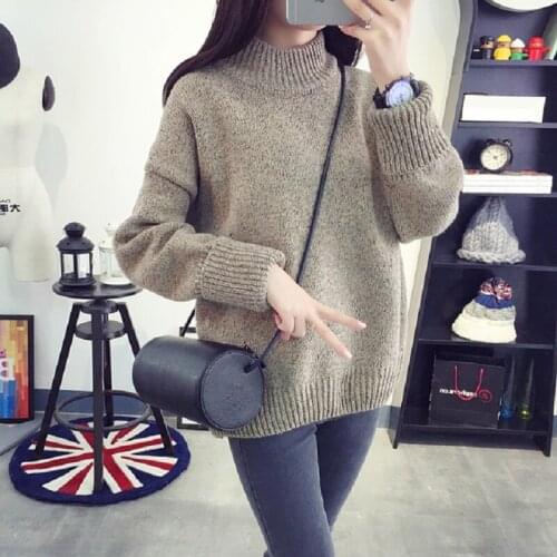 New spring/autumn womens clothing womens sweaters o-neck knitted sweaters autumn clothing womens coats one size 5064