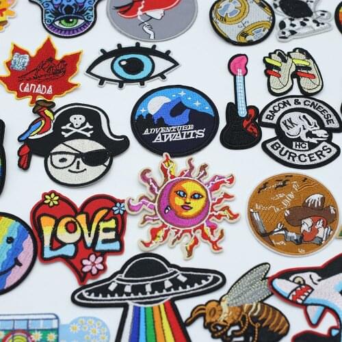 Thermo-sticker Loki Patch for Clothes Punk Rock Thermo Stickers for Fabric Embroidered Rock Patches for Clothing For Sewing DIY