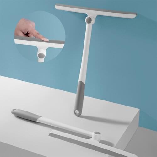 TPR glass cleaner household wiper floor window cleaning tool rubber single side cleaning scraper bathroom mirror shower scraper