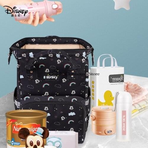 Disney Mommy Bag Multifunctional Large Capacity Mommy Bag Waterproof Backpack Female Pregnant Woman Bag Mother and Baby Bag