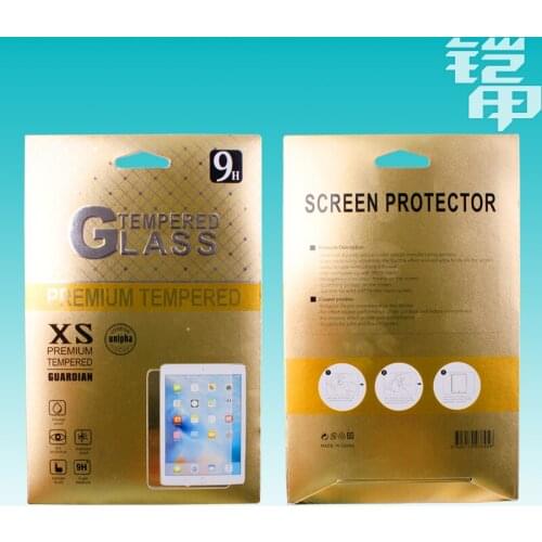 High quality Paper Retail Package Packaging Box for 13/10 /8inch Tempered Glass Screen Protector Box KJ-575 150pcs/lot