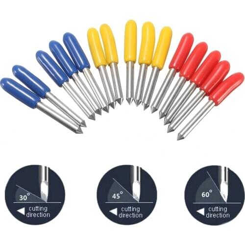 XNEMON 15Pcs/lot 30/45/60 Degree Blades for Roland Cutting Plotter Vinyl Cutter Blade Tungsten Steel
