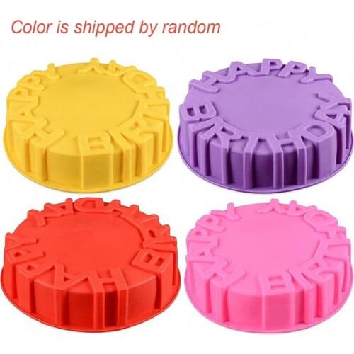 1 Pcs Round Silicone Cake Baking Mold Mousse Cake Decoration Tools DIY Baking Pan For Birthday Kitchen Bakeware Pastry Tools